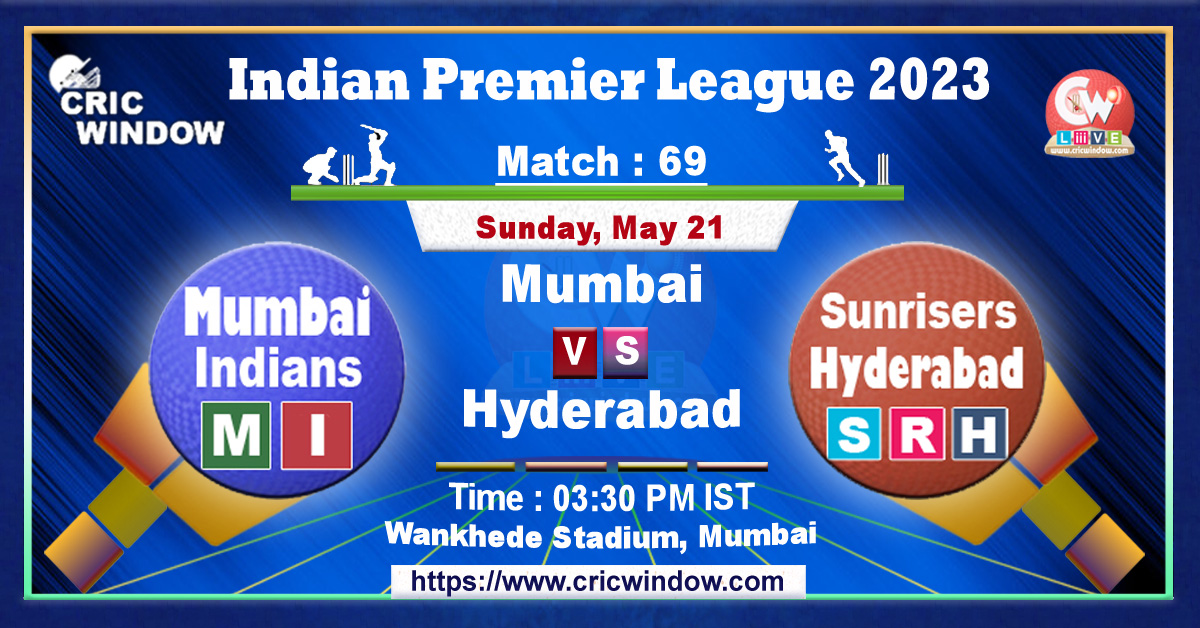 IPL MI vs SRH live match action