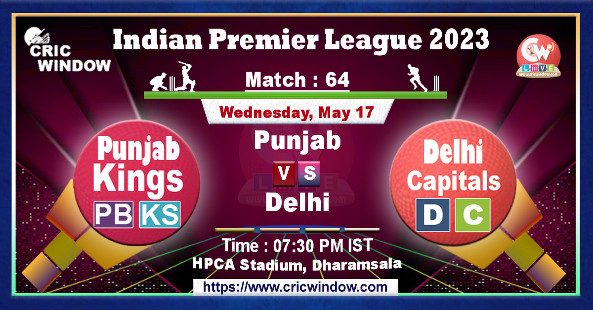 IPL PBKS vs DC live match action