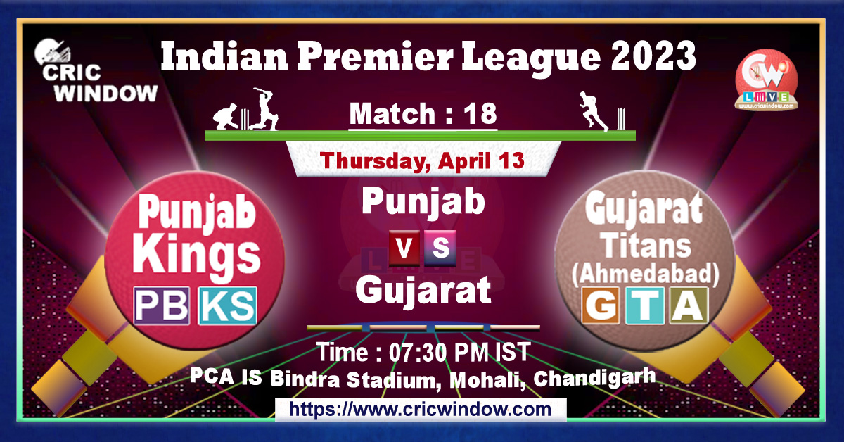 IPL PBKS vs GT live match action