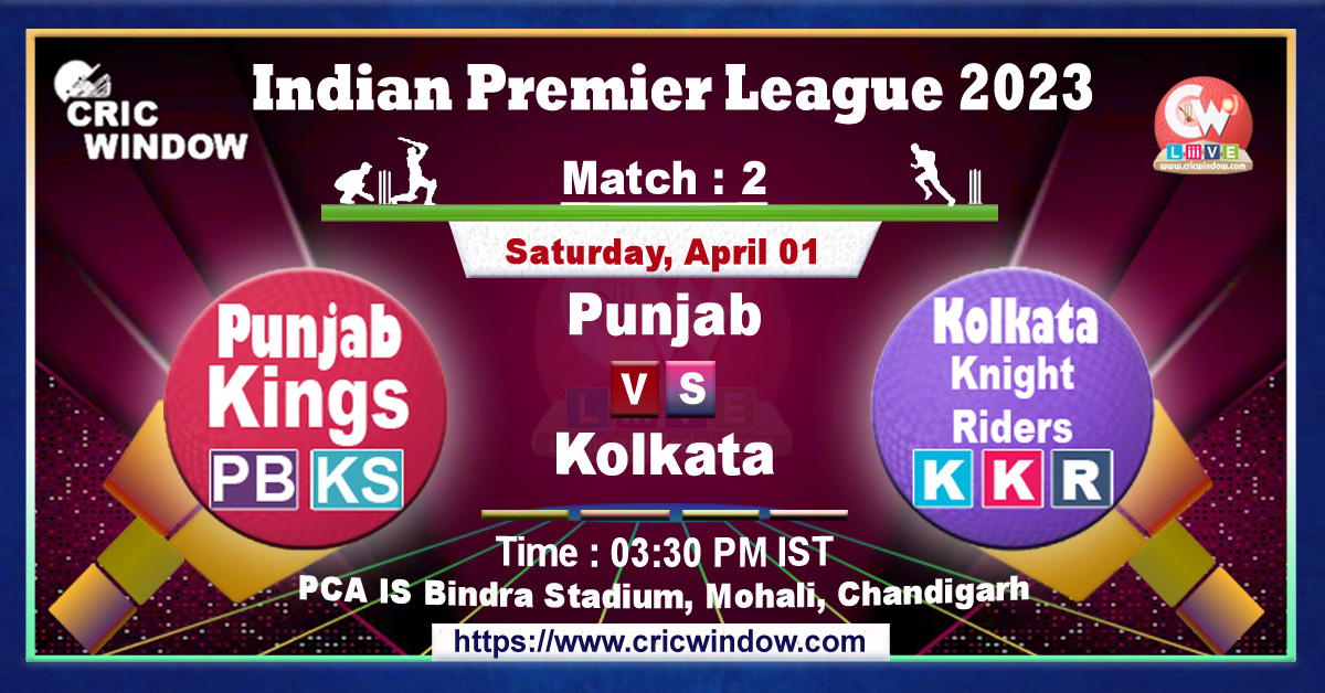 IPL PBKS vs KKR live match action