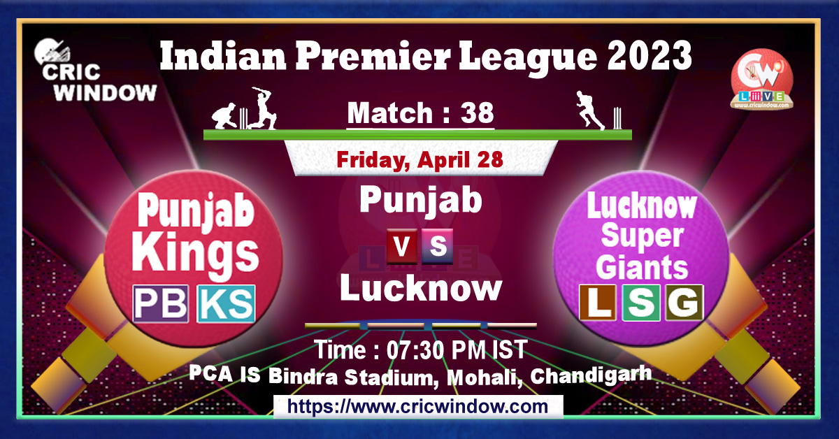 IPL PBKS vs LSG live match action