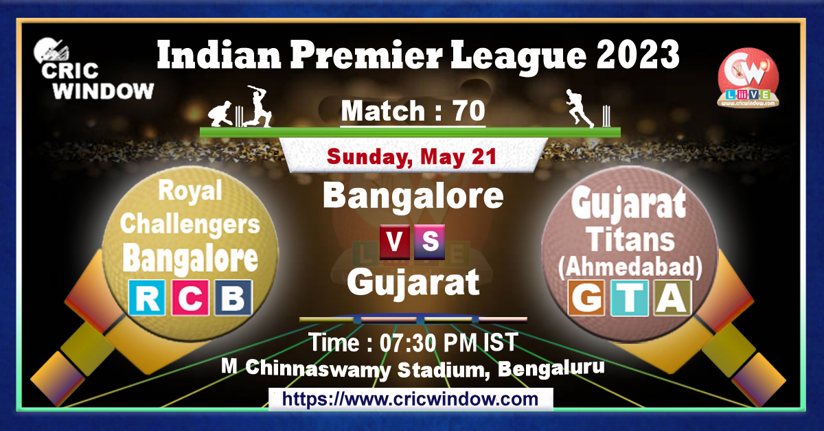 IPL RCB vs GT live match action
