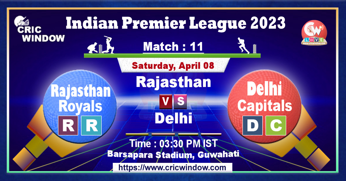 IPL RR vs DC live match action