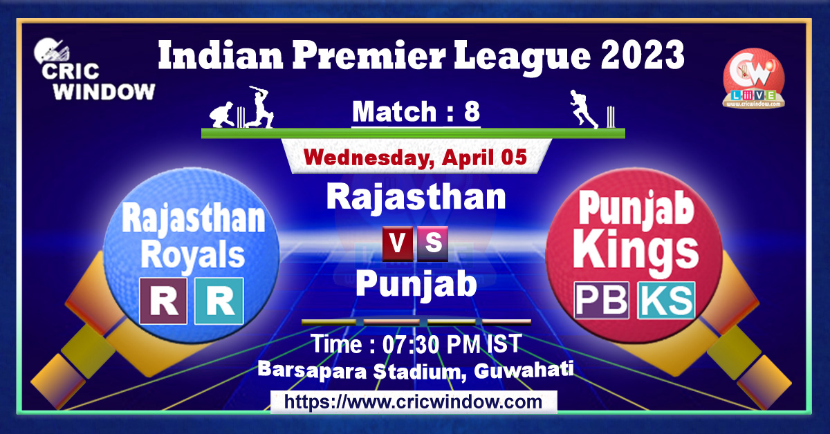 IPL RR vs PBKS live match action