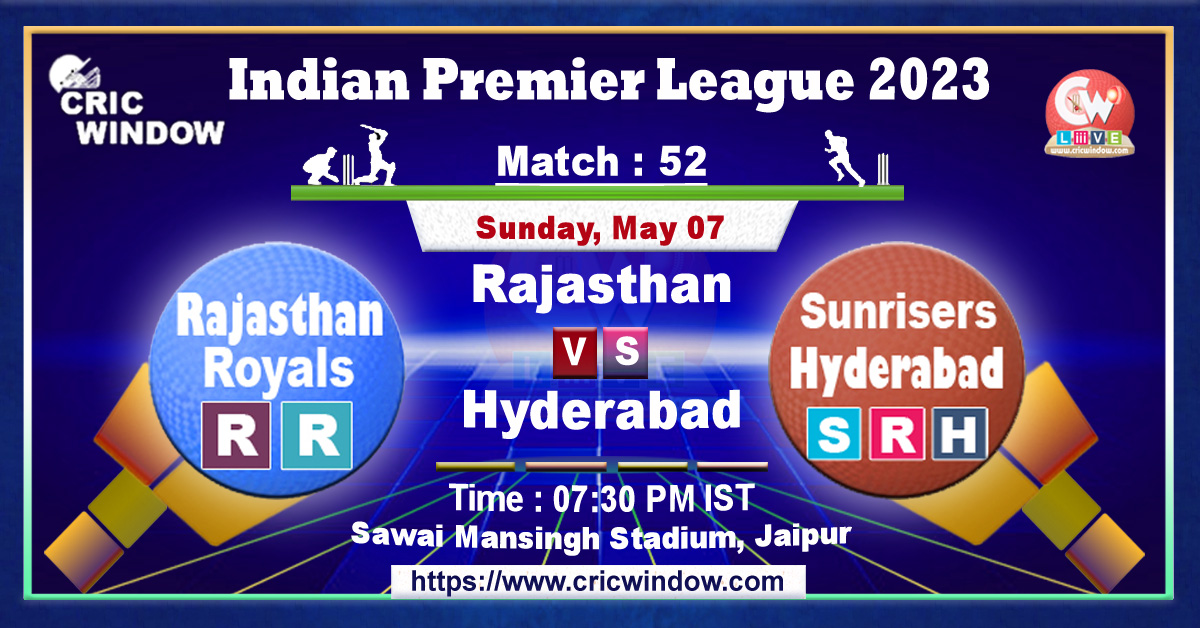 IPL RR vs SRH live match action