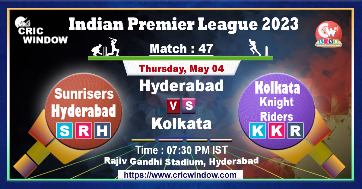 IPL SRH vs KKR live match action
