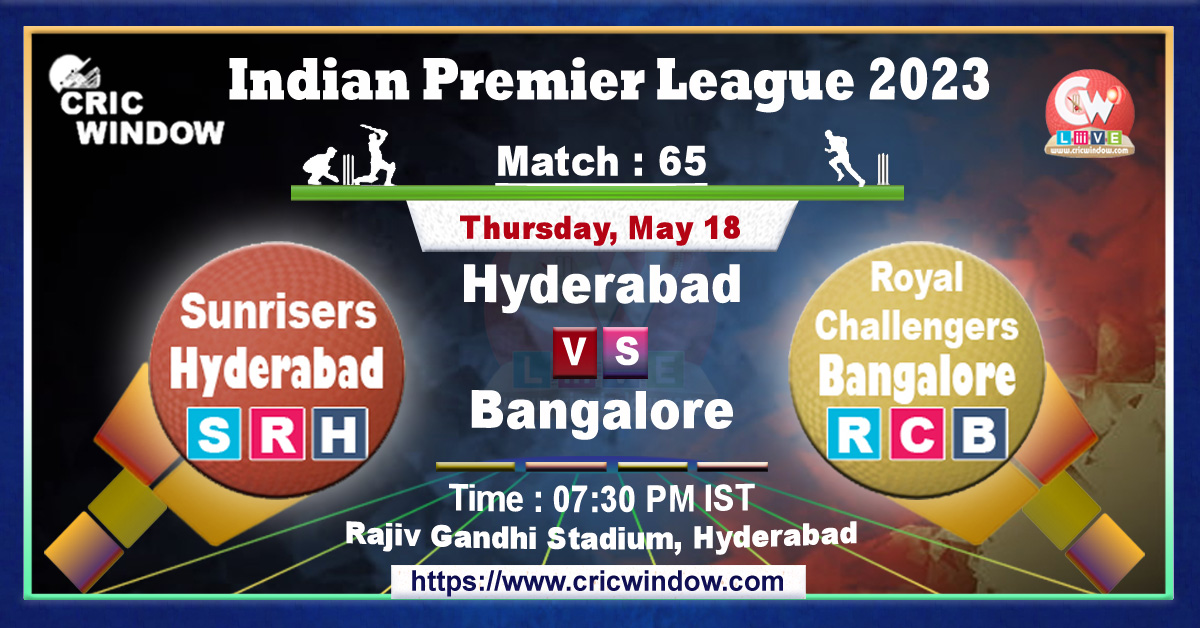 IPL SRH vs RCB live match action