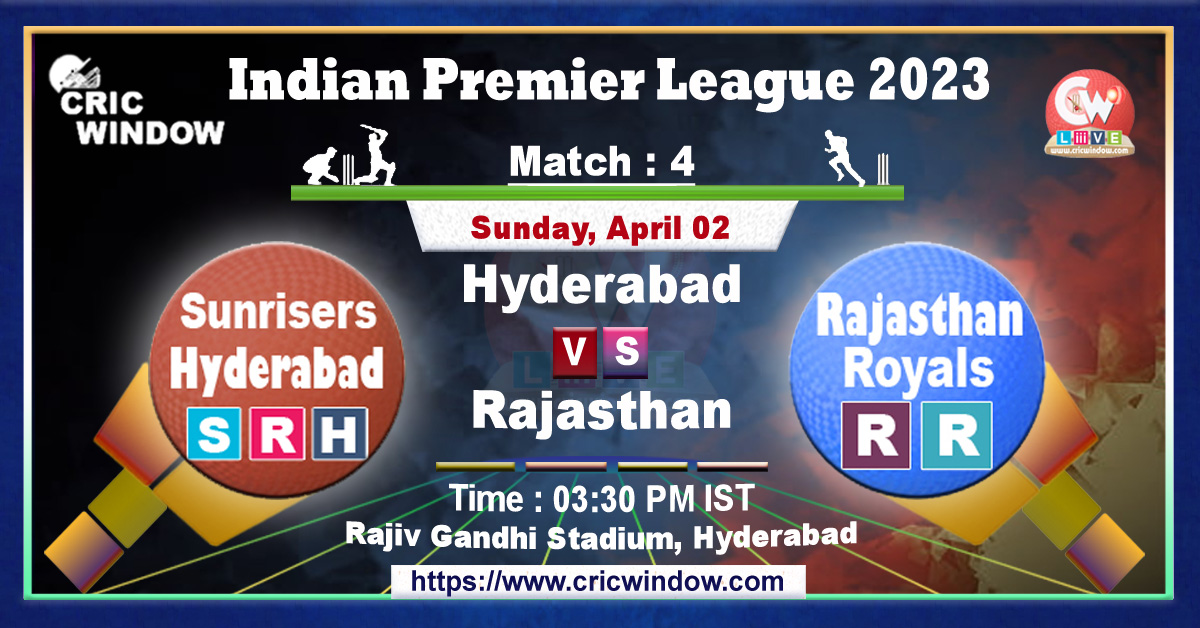 IPL SRH vs RR live match action