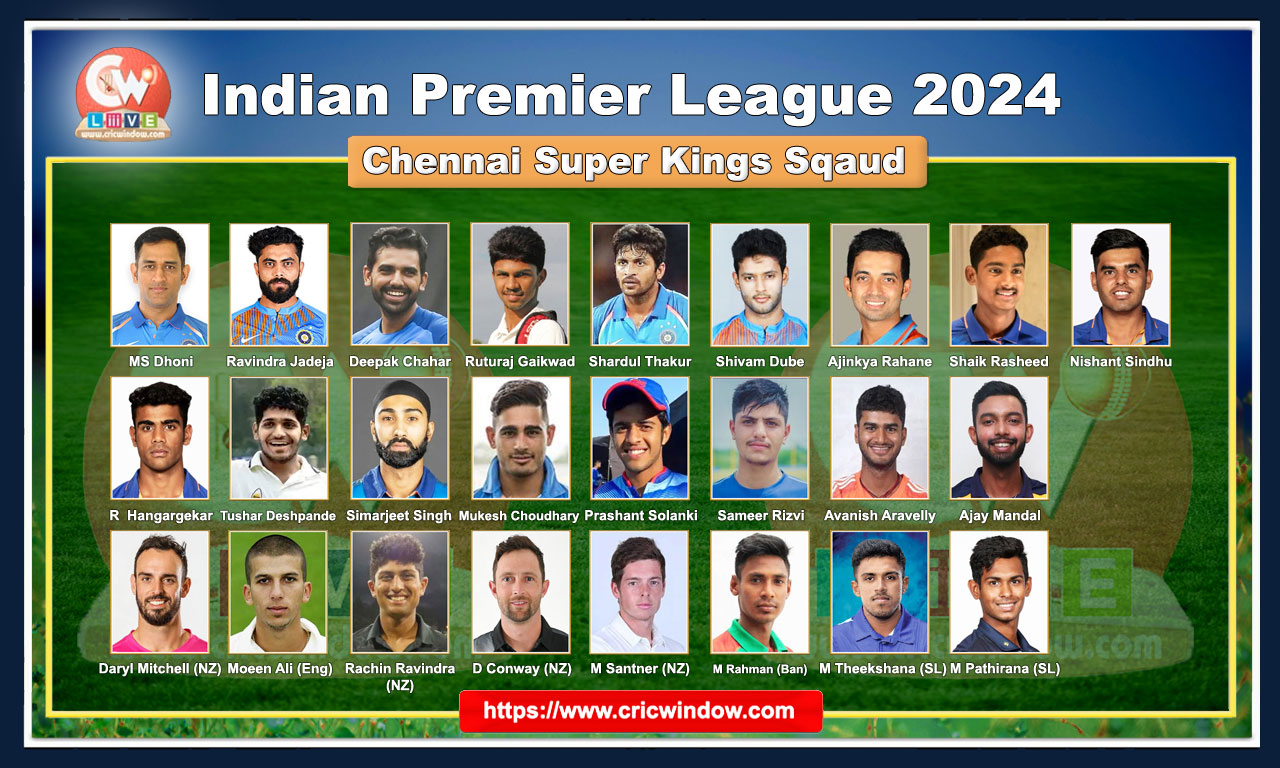 Chennai Super Kings Squad 2024