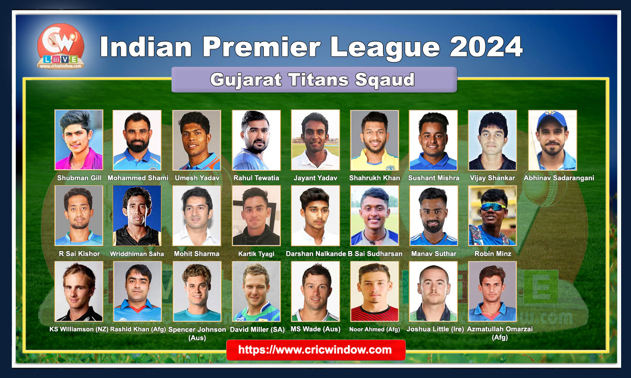 Gujarat Titans Squad 2024