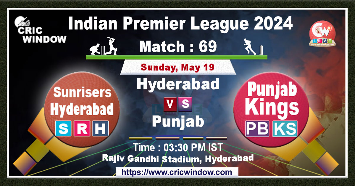 IPL Hyderabad vs Punjab live score and Report