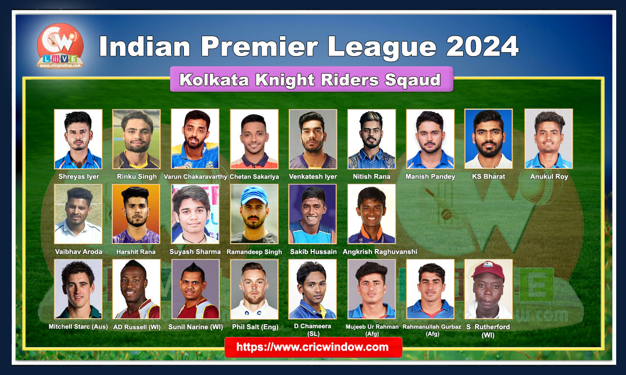 Kolkata Knight Riders team 2024