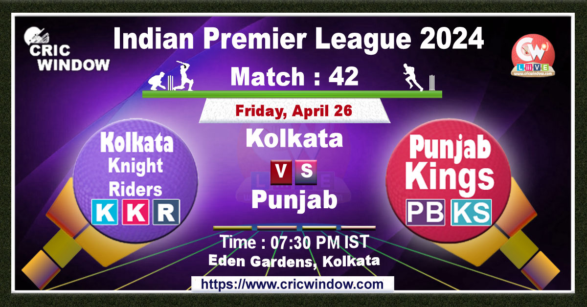 IPL KKR vs PBKS live match action