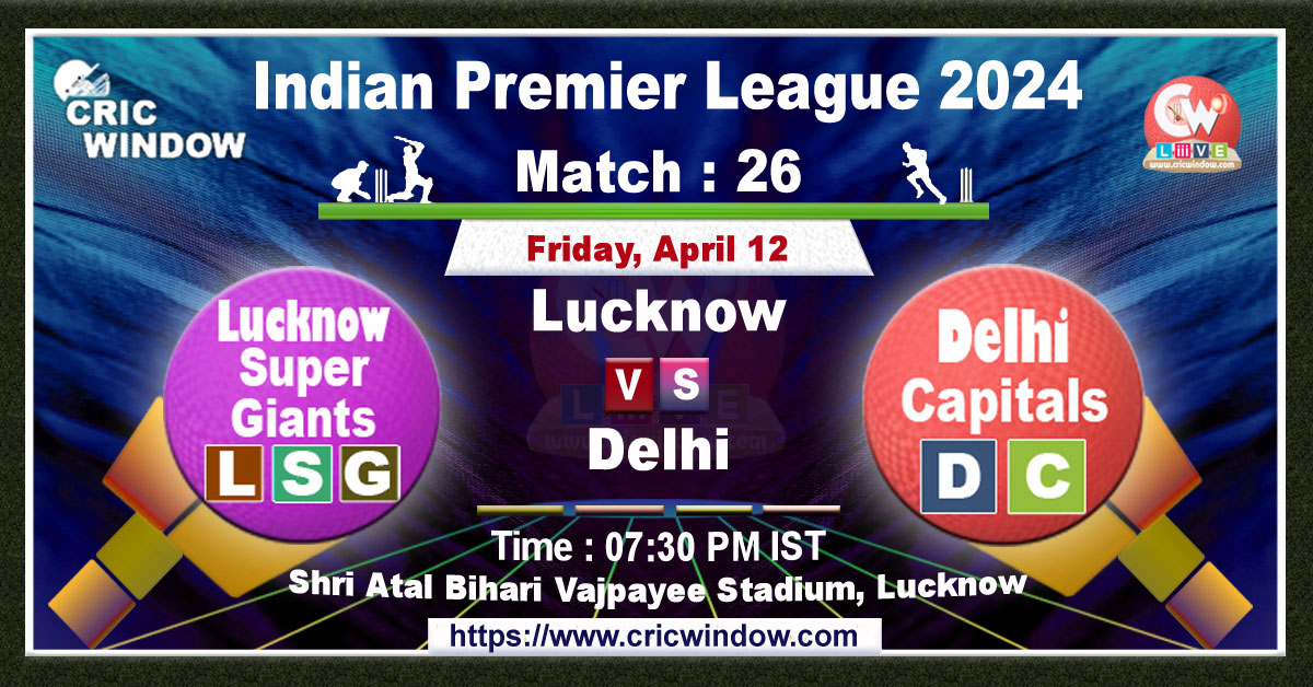IPL Lucknow vs Delhi live score and Report