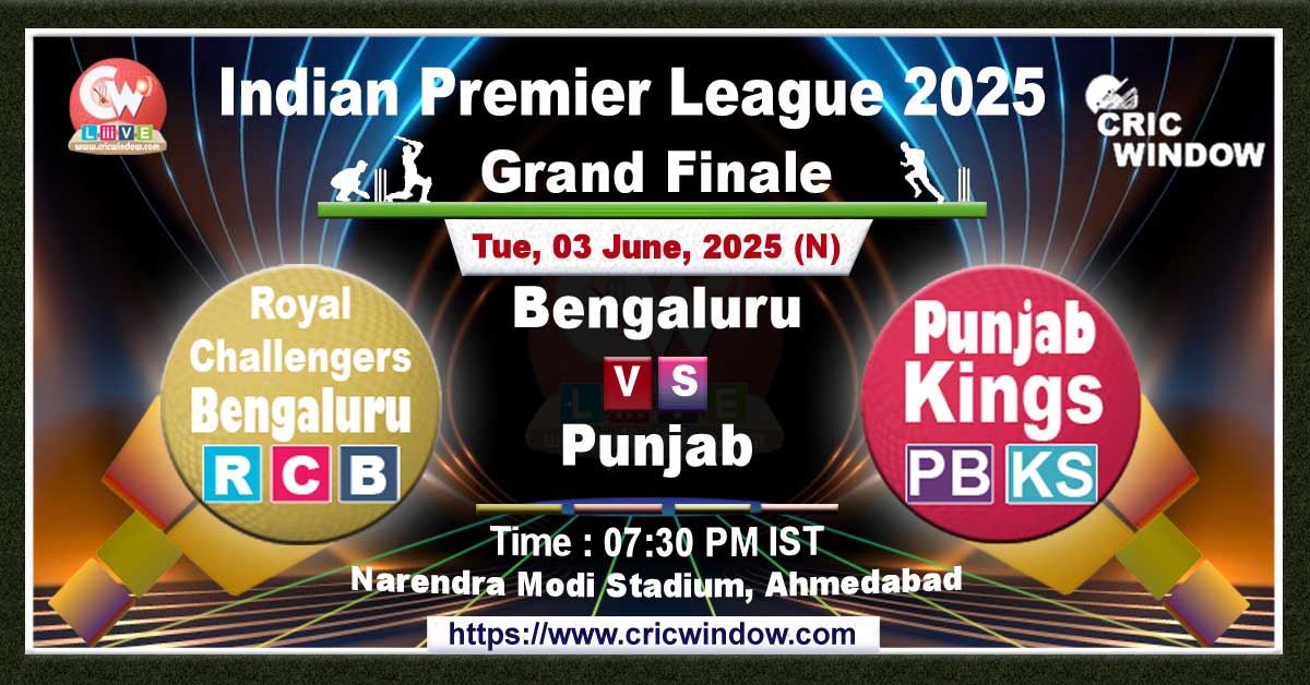 IPL RCB vs PBKS grand finale match previews 2025