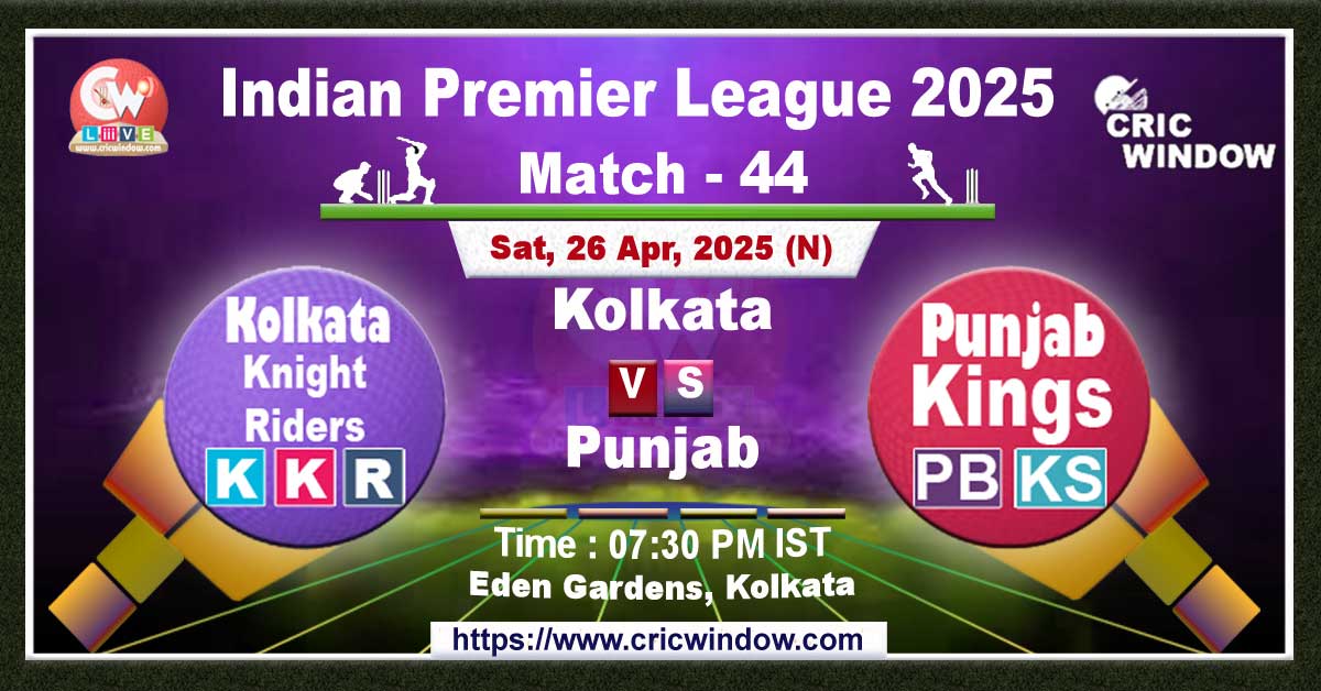 IPL KKR vs PBKS match previews 2025