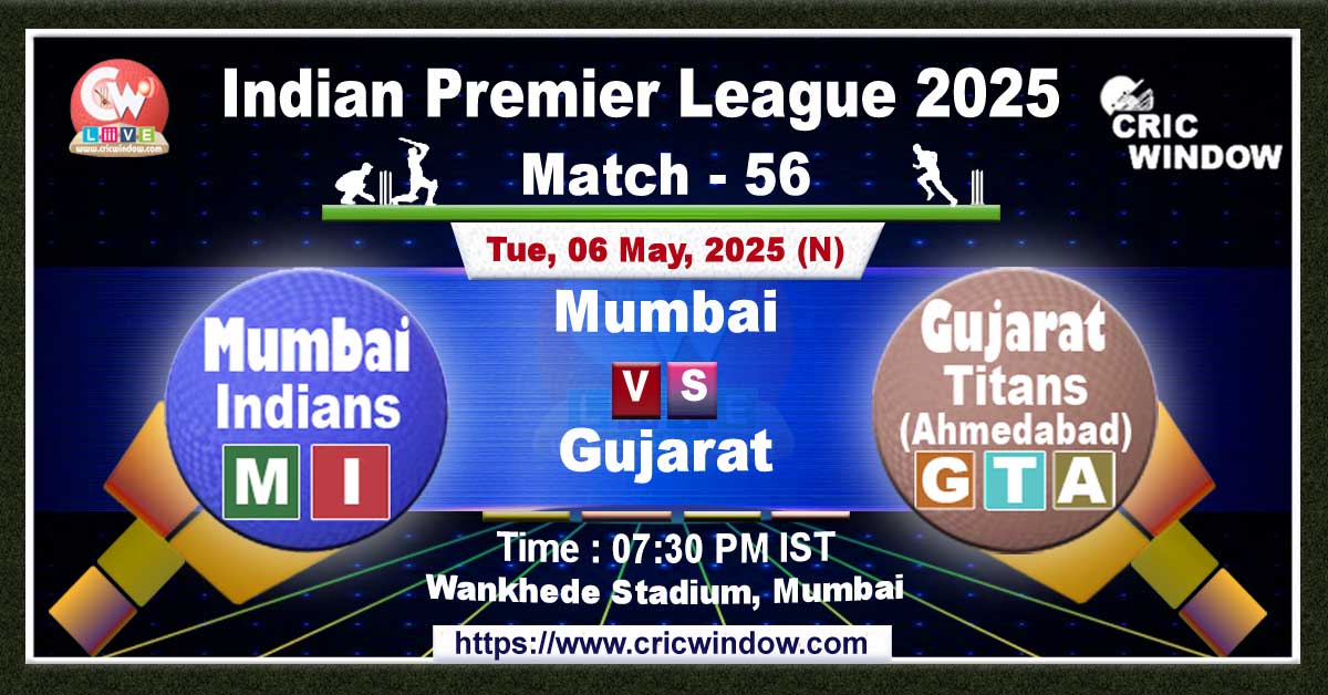 IPL MI vs GT match live 2025
