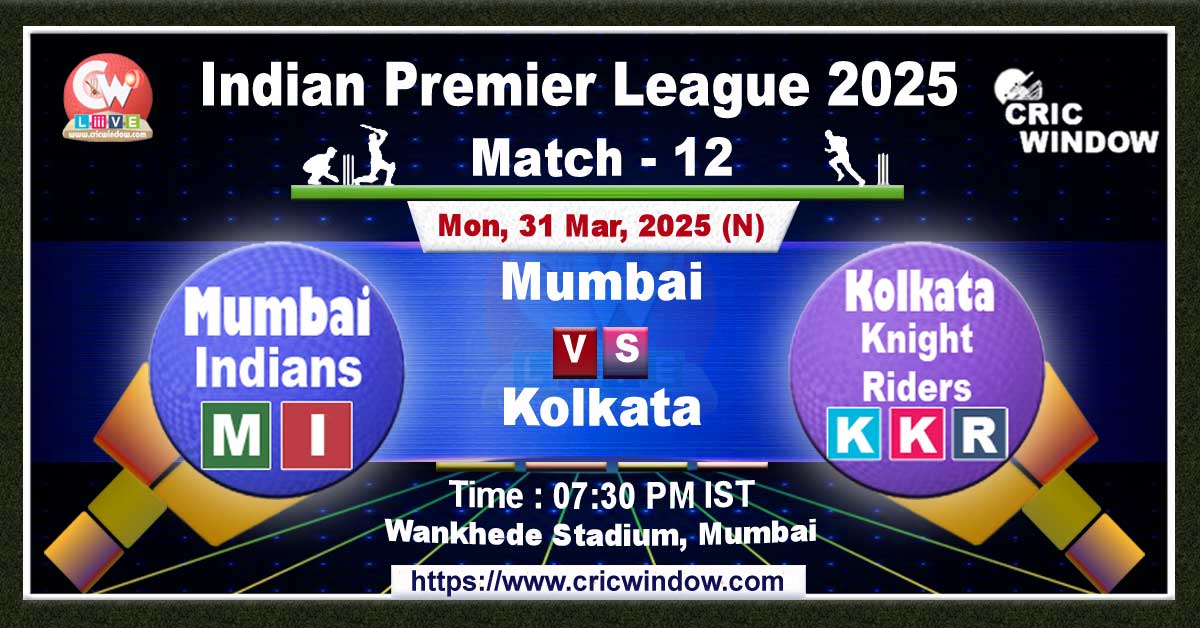 IPL MI vs KKR match previews 2025