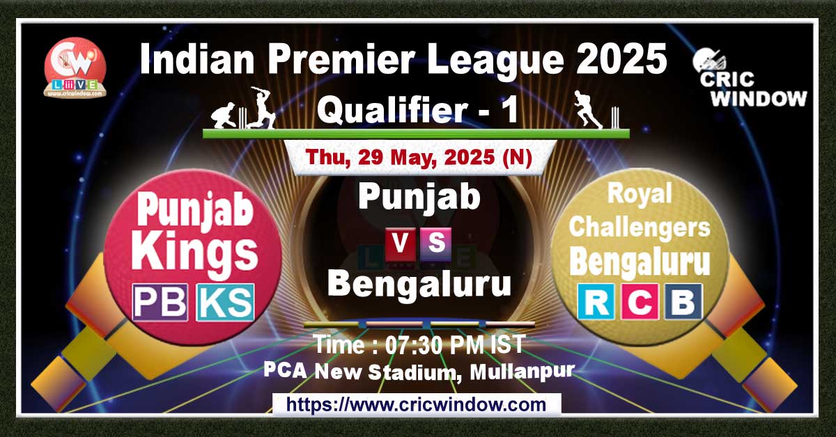 IPL PBKS vs RCB 1st qualifier match previews 2025