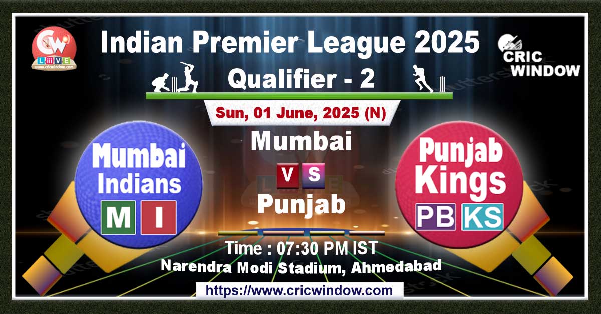 IPL MI vs PBKS 2nd qualifier match previews 2025
