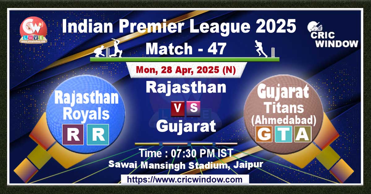 IPL RR vs GT match previews 2025