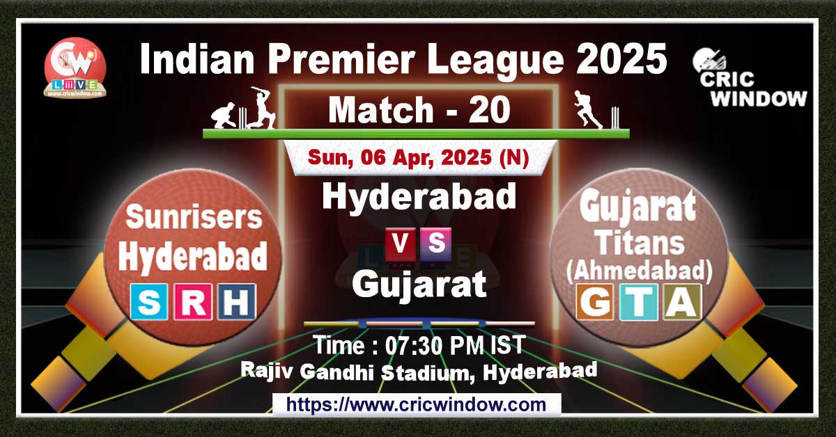 IPL SRH vs GT match previews 2025