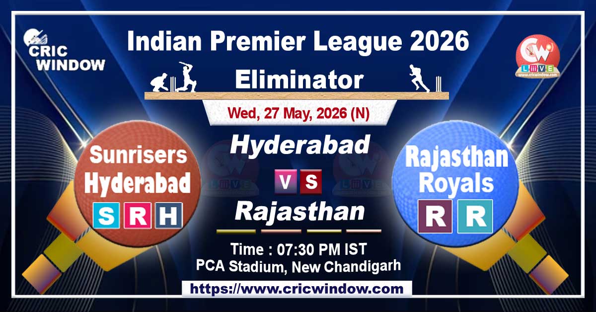 IPL Eliminator SRH vs RR live updates