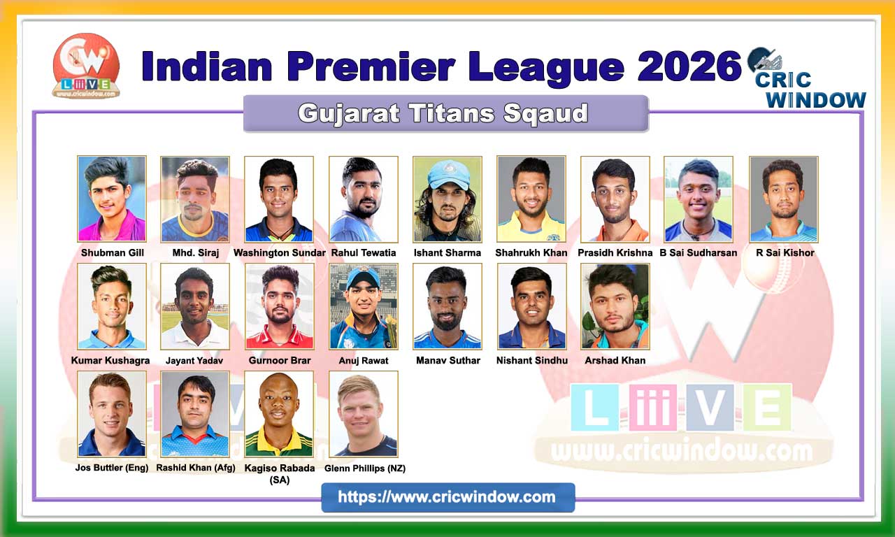 Gujarat Titans Squad 2026