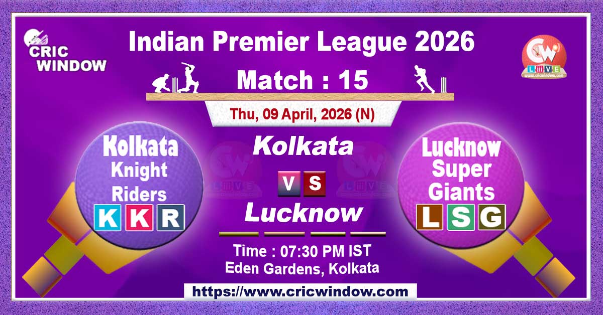 IPL 2026 KKR vs LSG match live updates