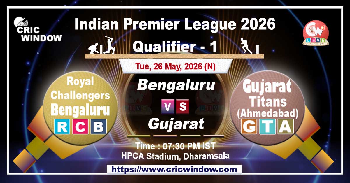 IPL 2026 RCB vs GT 1st qualifier live updates
