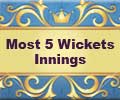 Most 5 Wickets Innings in IPL7
