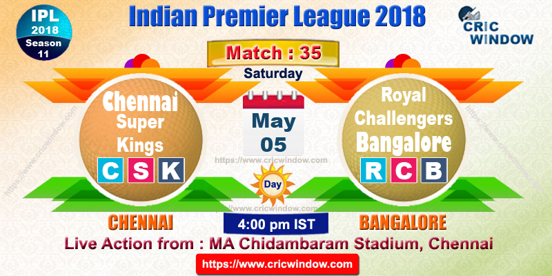 IPL CSK vs RCB live preview match35
