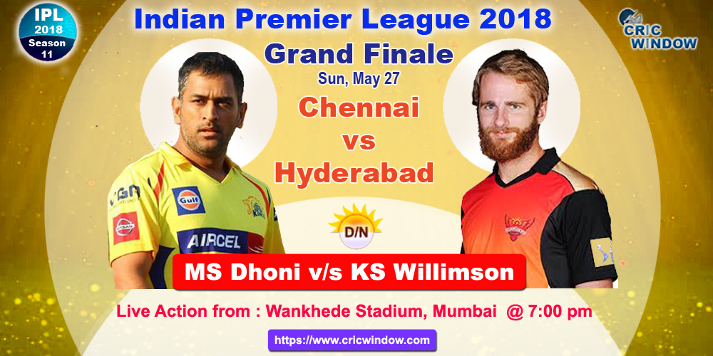 ipl csk vs srh live preview Final match