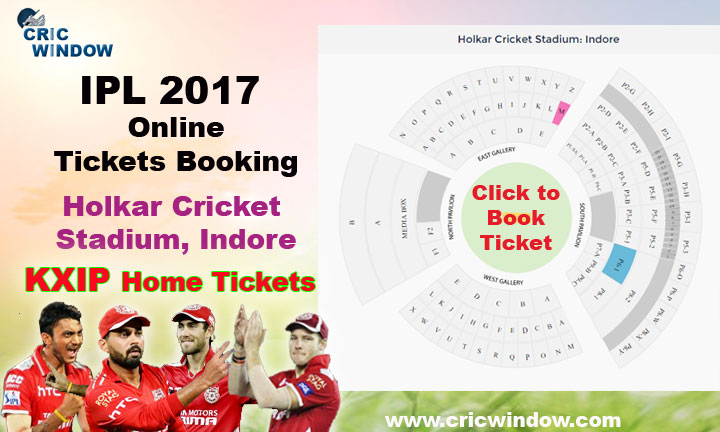 IPL Holkar Stadium, Indore Tickets Booking 2017