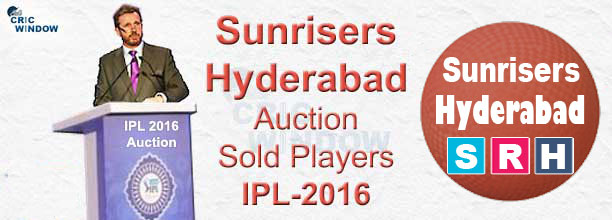 IPL 2015 Hyderabad Auction Players List