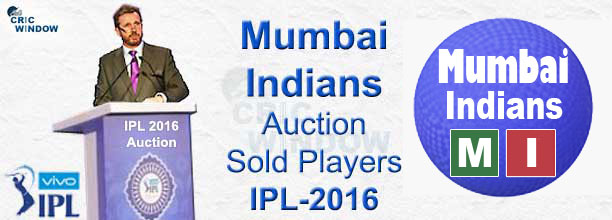 IPL 2015 Mumbai Auction Players List