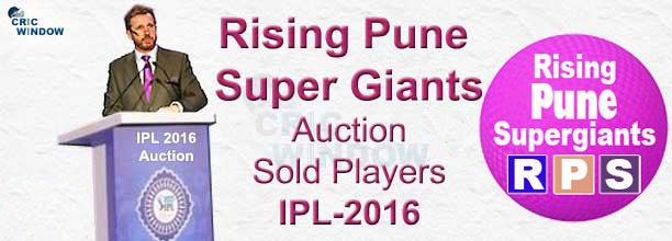 IPL 2015 Pune Auction Players List