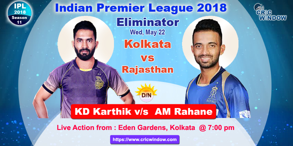 iplt20 kkr vs rr live preview Eliminator