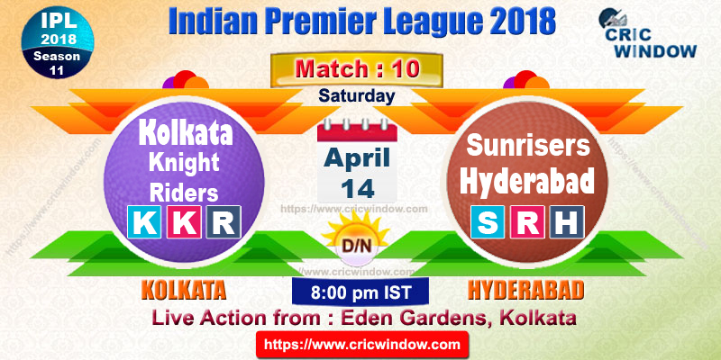 Kolkata vs Hyderabad Match10 preview