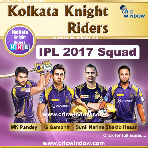 ipl10 KKR squad