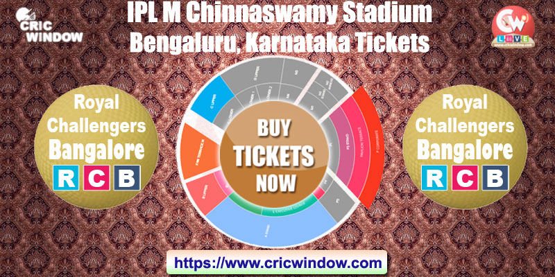 IPL M Chinnaswamy Stadium, Bengaluru Tickets Booking 2019