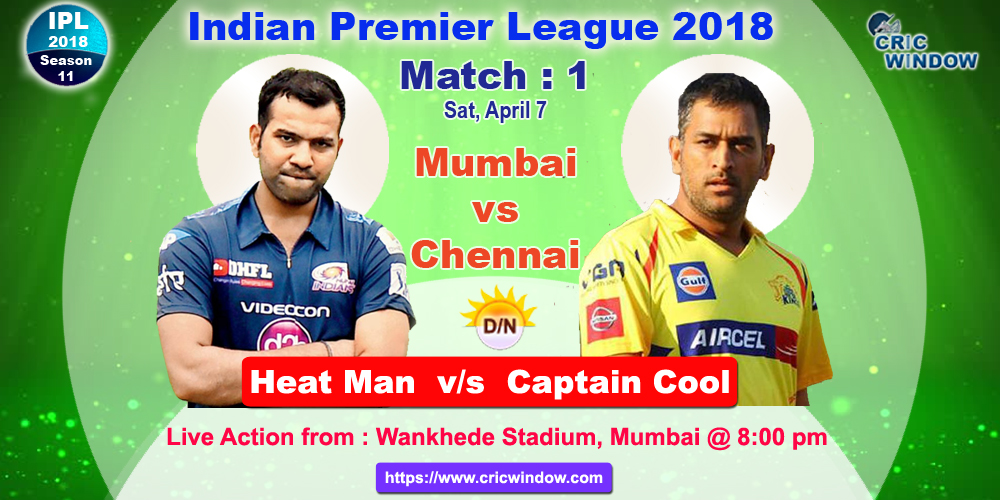 Mumbai vs Chennai Match1 preview