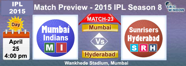 Mumbai vs Hyderabad Preview Match-24