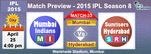 Mumbai vs Hyderabad  Preview Match-24