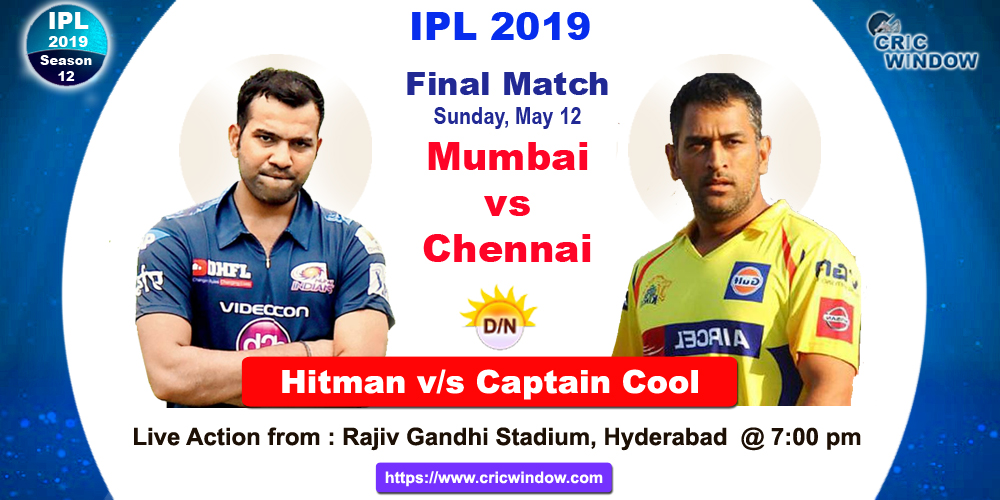 Final match mi vs csk  live action