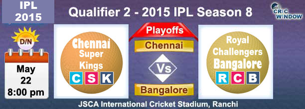 Chennai vs Bangalore  Preview Qualifier-2