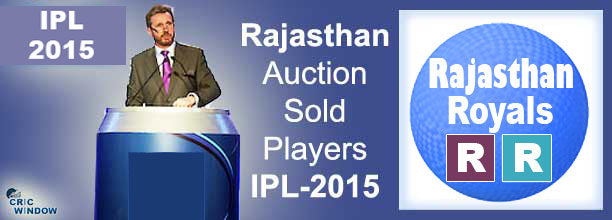 2015 IPL RR auction sold players list