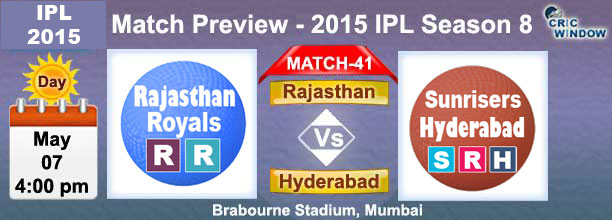 Rajasthan vs Hyderabad  Preview Match-42