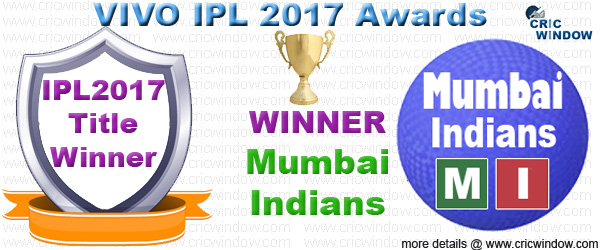 IPL 2017 Winner Mumbai Indians