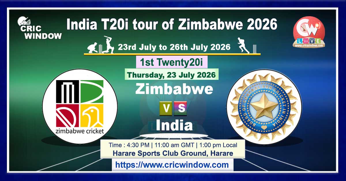 1st t20i Zimbabwe vs India live 2026